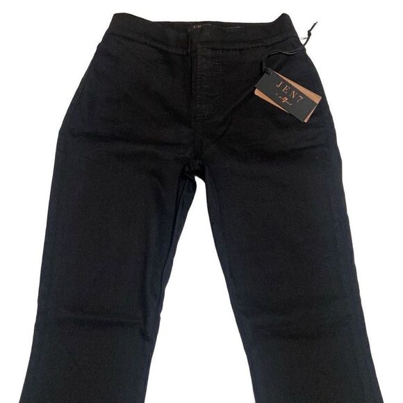 JEN7 by 7 for All Mankind Black Pull-On Comfort Skinny Stretch Jeans Size 4 NWT - Picture 2 of 13